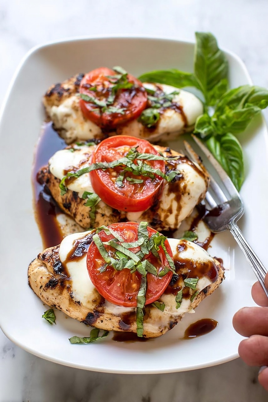 Fresh & Flavorful: Restaurant-Quality Balsamic Chicken Caprese at Home